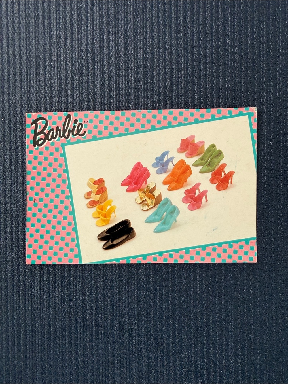 Barbie Vintage 1989 Shoe Collection Postcard